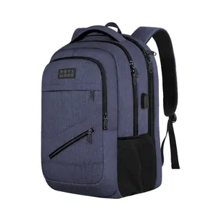 Trvlmore 28L Rugzak - Rugtas Met 15, 6 Inch Laptopvak - Schooltas - Spatwaterdicht - Heren En Dames - Jongens En Meisjes - Blauw
