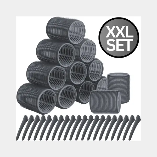 Renalux - Haarrollers Xxl Set - Krulspelden - Heatless Curls - Haar Rollers Zelfklevend - Kleefrollers - Haarrollers Groot Voor Krullen - Krullen thumbnail