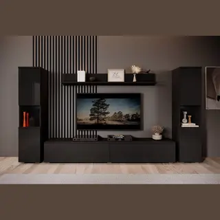 Meubella Wandmeubel Pure Xl - Zwart