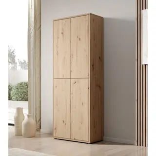 Meubella Schoenenkast Amber - Eiken - 75 Cm