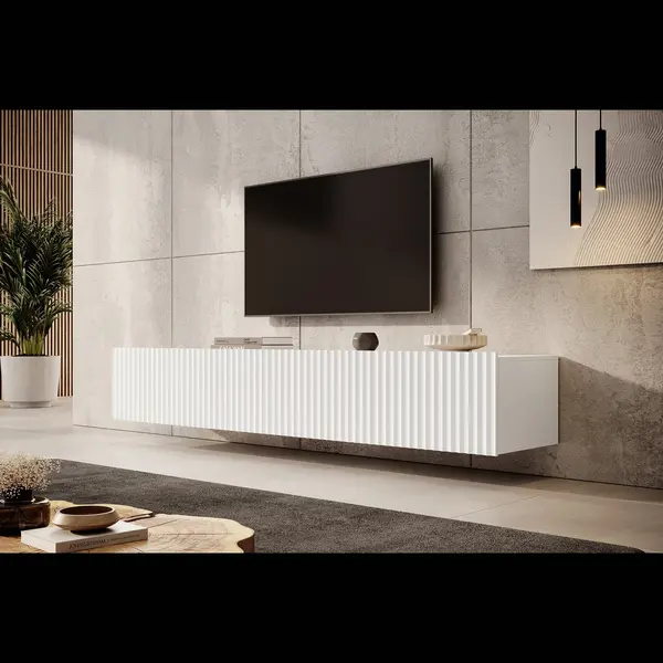 Meubella Tv-Meubel Pepinos - Wit - 200 Cm thumbnail