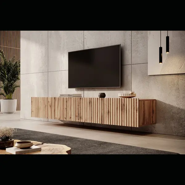 Meubella - Tv-Meubel Pepinos - Eiken - 200 Cm thumbnail