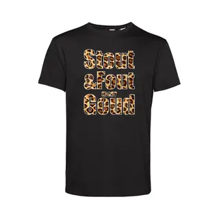 Vundy T-shirt Panter Print Stout & Fout Maar Goud | Toppers In Concert 2025 | Stout & Fout Maar Goud | Foute Party Shirt | Zwart | Maat Xs
