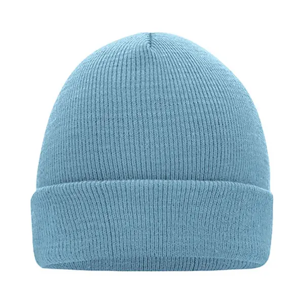 Myrtle Beach 'Knitted Cap' Beanie Lichtblauw thumbnail