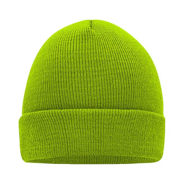 Myrtle Beach 'Knitted Cap' Beanie Limoengroen thumbnail