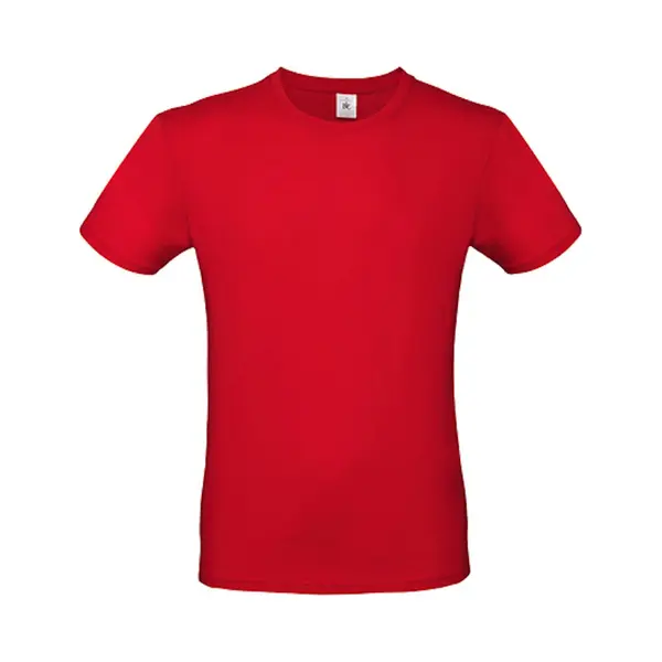 2-Pack Herenshirt '150' Met Ronde Hals B&C Collectie Rood Maat Xs thumbnail