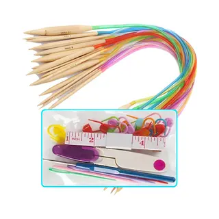 Somstyle Rondbreinaalden Set - Geschikt Voor Rondbreien - 100 Centimeter - 18-Delig