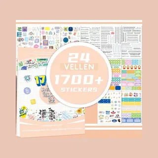 Winkrs Planner & Bullet Journal Stickers Met Motivatie & Inspiratie Quotes - 1700+ Stickerboekje Voor Agenda, Dagboek & Kalender