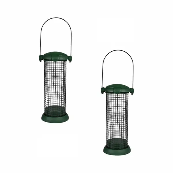 brash Vogelvoer Houder - Voederhuisje Voor Vogels - 2 Stuks - Vogelvoederhuisje Hangend - Voederhuisje - Vogelvoer Silo thumbnail