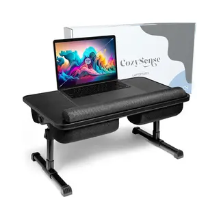 CozySense® Verstelbare Laptoptafel - Bedtafel - Banktafel - Laptopkussen - Schootkussen & Laptray - Schoottafel Voor Laptop - Verstelbare Poten