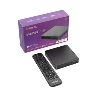 Xsarius Sniper 3 Ir - 4K Linux Uhd Hevc Ott Linux WiFi Iptv PremiumTV Box