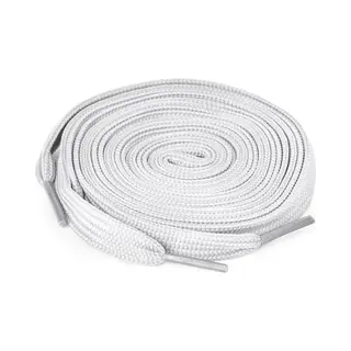 Ecorare® - Schoenveters Wit 120 Cm - Plat - Veters 120cm