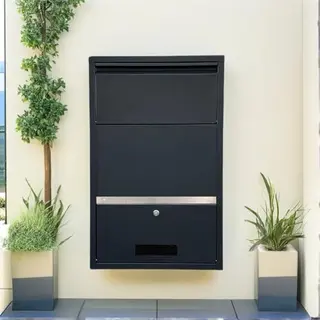 ParcelXL Pakketbox - Pakketbrievenbus - Vrijstaand - Brievenbus Hangend - Post & Pakketten - Zwart