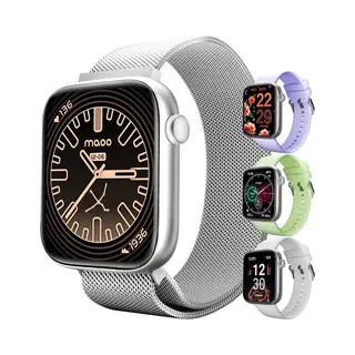 Merkloos Maoo ProWatch Amoled Smartwatch– Multisport – Android&iOS– Zilver