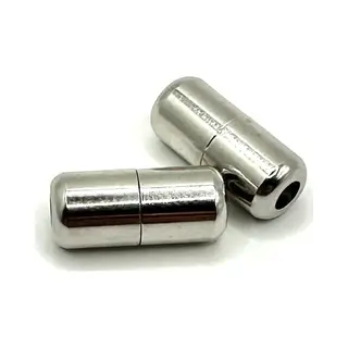 Hypify® | 2 X Lock Gesp - Ideaal Voor Schoenveters - Nooit Meer Strikken - No Tie - Zilvergrijs / Metallic