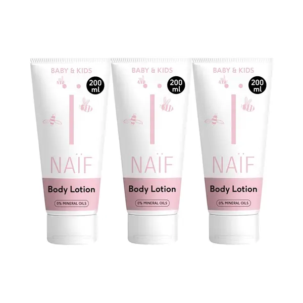 Naïf - Verzachtende Bodylotion - Baby's & Kinderen - 3x200ml thumbnail