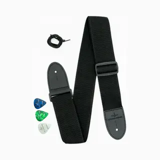 Lintage Guitars Verstelbare Gitaarriem – Stevig Katoen, Comfortabel, Inclusief 3 Plectra – Gitaarband - Geschikt Voor Akoestische En Elektrische Gitaren