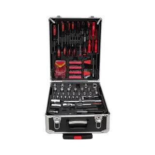 Aldorr Tools - 152 - Delige Gereedschapsset In Koffer - Toolbox - Gereedschapskoffer Gevuld - Gereedschapskist - Schroevendraaierset - Aluminium -