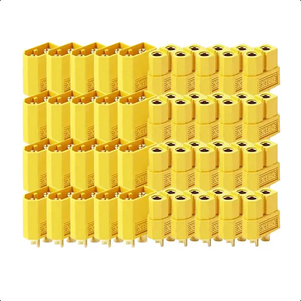 Tech Essentials® XT60 Connector - 20 Set/Paar - Male And Female - Electronica - Kabelverbinder - 18650 - Accu - Batterij - LiPo - Li-ion - Draad - Rc thumbnail