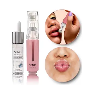Seno Lip Plumper Set – Microneedling Dermaroller & Hyaluron Serum – Vollere Lippen – Lippenvergroting – Hydratatie – Vermindering Van