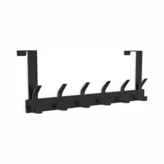 O'daddy O’Daddy® Deurkapstok - 6 Haken - Deurhaak - Deurhanger - Deur Kapstok Hangend - Ophanghaak -