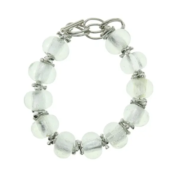 Behave - Armband Met Grove Glaskralen - Stijlvol Accent Bij Feestlooks thumbnail
