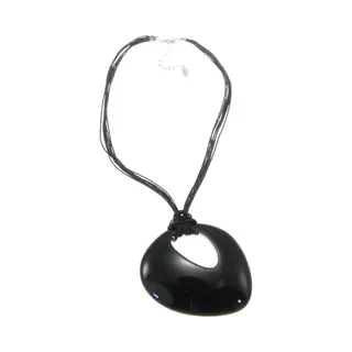 Behave - Ketting - Koord - Bruine Hanger Van 7.5 Cm In Artistiek Design