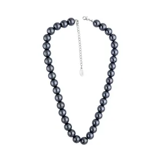 Behave - Ketting Met Hematiet Kralen - Klassieke Choker Stijl