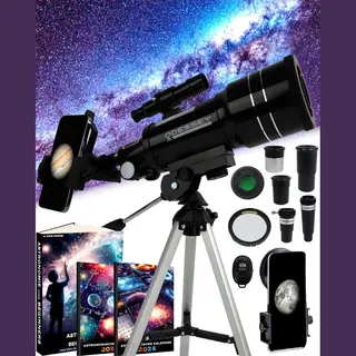 Odyssey Odessey® Milky Way Series - Refractor Telescoop - 150X Zoom Met Maan- En Zonnefilter - Tafelmodel (1 Stuk)