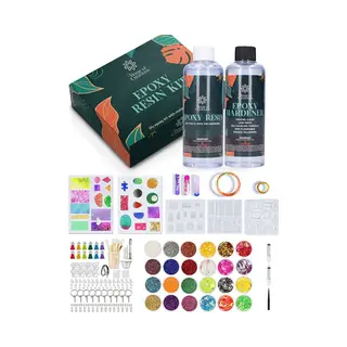 Home Of Creations Epoxy Set Jewellery Making Kit | Diy Epoxy Resin Kit For Earrings & Keychains | Epoxy Resin, Moulds & Accessories | Creative Gift