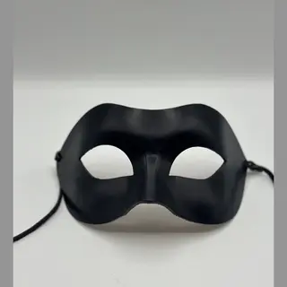 Handgemaakt Zwart Leren Masker Heren - Gala & Gemaskerd Bal - Zorro