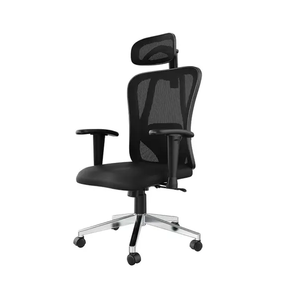 Avalo Ergonomische Bureaustoel Met Hoofdsteun - NEN1335 - Bureaustoelen Voor Volwassenen - Bureau Stoel - Incl. 2 Sets Krasvrije Wielen Voor Harde / thumbnail