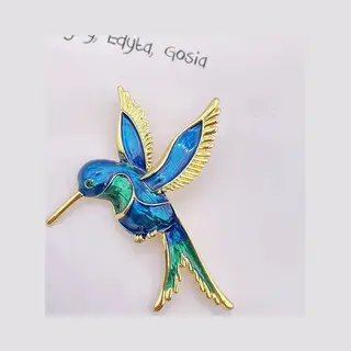 Borasi Vogel Broche | Goudkleurig | Broche | Vogel Broche | Dames Sieraden |