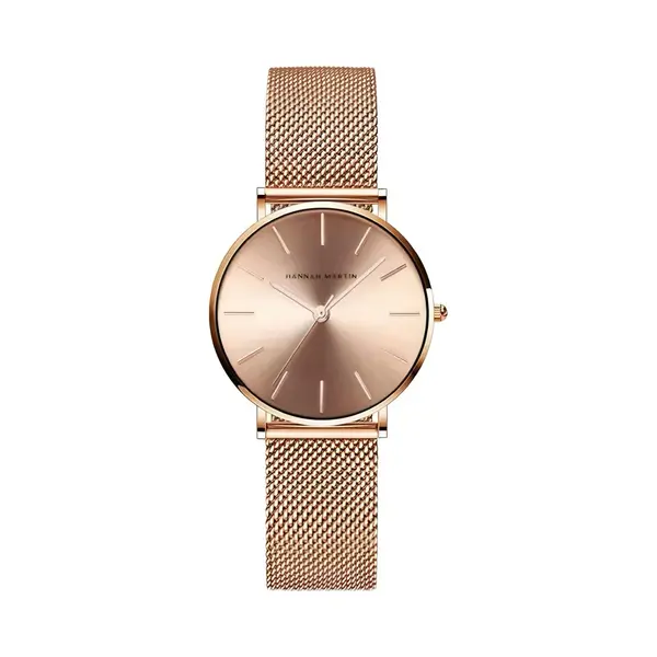 Hannah Martin Elegante Horloge | Rose Goudkleurig | Rose Wijzerplaat | Borasi | Dames Horloges | Vrouwen Horloges | Best Verkochte Horloges | Leuke thumbnail
