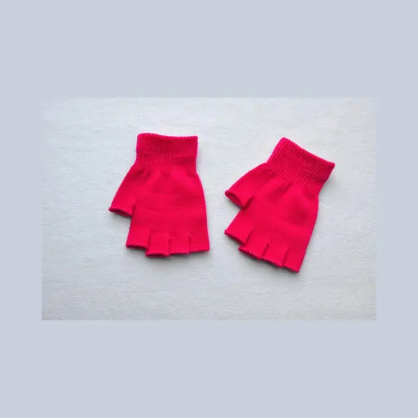 Chpn - Handschoenen - Handschoen -Vingerloze Handschoenen - Felroze - Roze- One Size - Winterhandschoen - Winteraccessoire - Koude Handen - Winter thumbnail