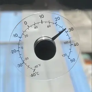 Chpn - Raamthermometer - Thermometer Voor Aan Het Raam - Buitentemperatuur - Binnentemperatuur Meten - Geschikt Voor Buiten En Binnen - Transparant -