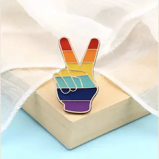 Chpn - Rainbow Pin - Lgbtq Broche - Pride Pinnetje - 1 Pin - Rainbow Peace - Lgbtq - Speldje - Pride - Regenboog Speldje - Trots - Mooi Speldje Voor
