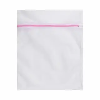 Waszak - Wasnetje - Lingerie Waszak - Wit Met Roze - 40/50CM - Was Zak - Met Rits - Voorzichtig Wassen - Geen Handwas Nodig - Chpn