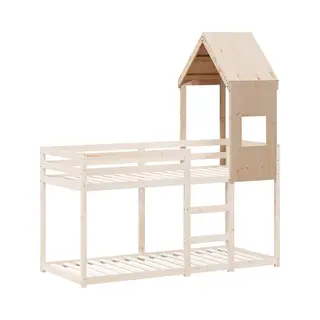 VidaXL Dach Für Kinderbett, Kinderbettdach Mit Offener Seite, Kinderbetthimmel Für Schlafzimmer, Bettdach Betthimmel, Massivholz Kiefer