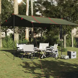 VidaXL Tarp Olivgrün 451x420 Cm Wasserdicht
