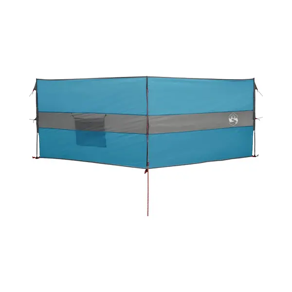 VidaXL Camping Windbreak - Blue Portable Waterproof Outdoor Barrier 344x120 Cm With Easy Setup And Storage thumbnail