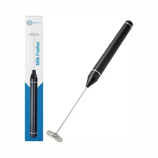 Jvs Products Melkopschuimer - Elektrisch - Melkopklopper Handmatig - Rvs - Melkklopper - 27.000 Rpm - Zwart