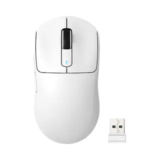Attack Shark Draadloze Gaming Muis - Wired/2.4G/BT5.4 - Lichtgewicht 49G - PAW3395 - 26000DPI - Wit
