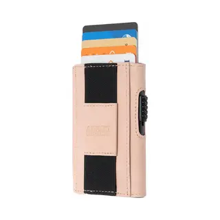 AdroitGoods Pasjeshouder 7 Pasjes Portemonnee - Creditcardhouder Met Rfid Technologie - Suède-Leder - Roze