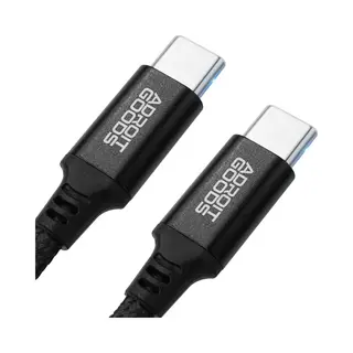 AdroitGoods Usb-C Kabel - Nylon Gevlochten - 60WPD - 480Mbps - 50CM - Zwart