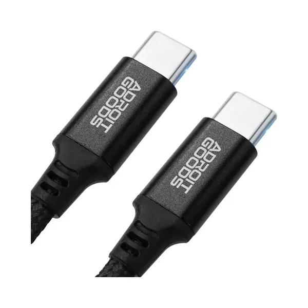 AdroitGoods Usb-C Kabel - Nylon Gevlochten - 60WPD - 480Mbps - 50CM - Zwart thumbnail