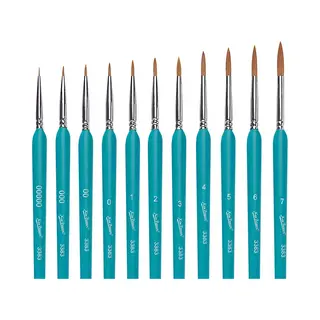 Kjg Fijne Penselen - Set Van 11 Voor Aquarel, Acryl En Olieverf