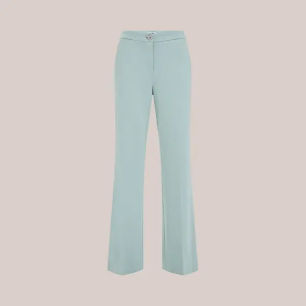 We Fashion Dames Wide Leg Pantalon Met Stretch thumbnail