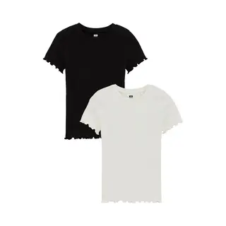We Fashion Shirt Zwart / Wit