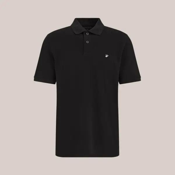 We Fashion Heren Regular Fit Polo Met Structuur thumbnail